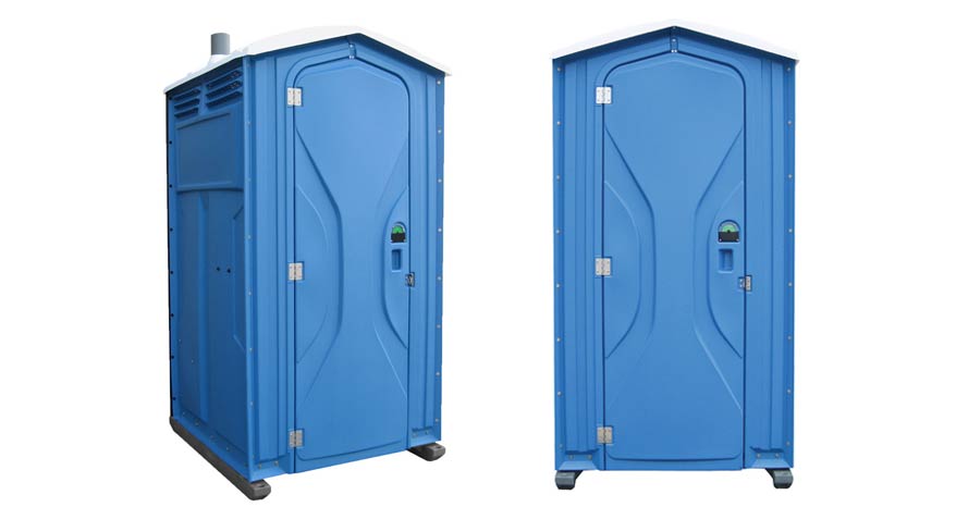 Long-term porta potty units on site in Fort Worth, Texas